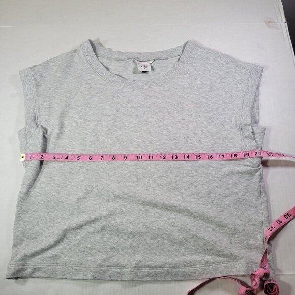 Cabi Women Modal & Cotton Blend Heather Gray Sleeveless Athleisure Muscle Top M - Picture 5 of 6